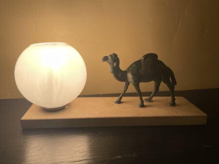Bureaulamp Tafellamp Art Deco met Dromedaris - Afbeelding 2