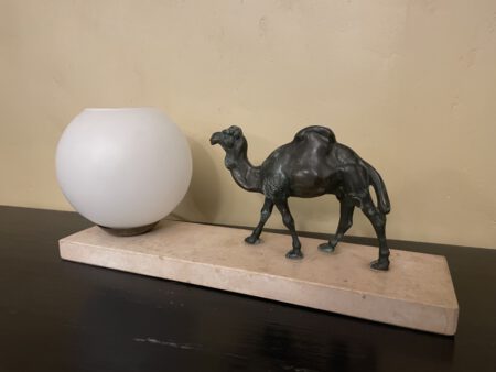 Bureaulamp Tafellamp Art Deco met Dromedaris - Afbeelding 3