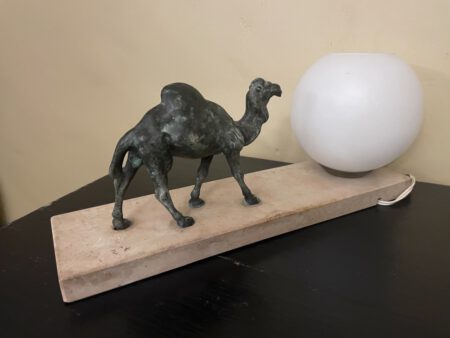 Bureaulamp Tafellamp Art Deco met Dromedaris - Afbeelding 4