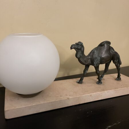 Bureaulamp Tafellamp Art Deco met Dromedaris