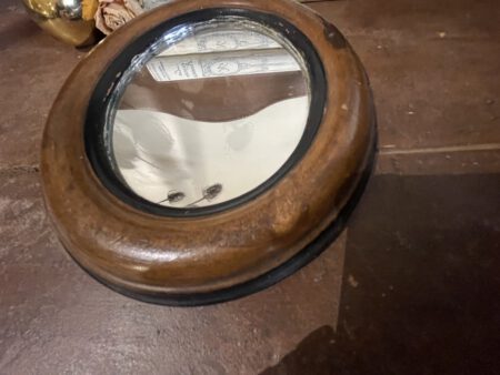 Houten Medaillon Spiegeltje 17.5 cm - Afbeelding 4