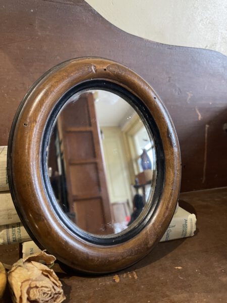 Houten Medaillon Spiegeltje 17.5 cm - Afbeelding 6