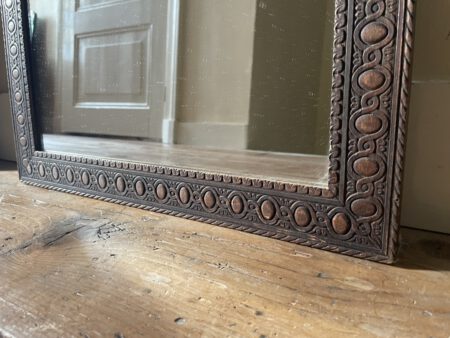 Houten Spiegel 58.5 cm. - Afbeelding 3