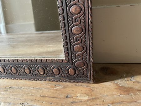 Houten Spiegel 58.5 cm. - Afbeelding 4