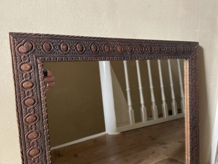 Houten Spiegel 58.5 cm. - Afbeelding 5