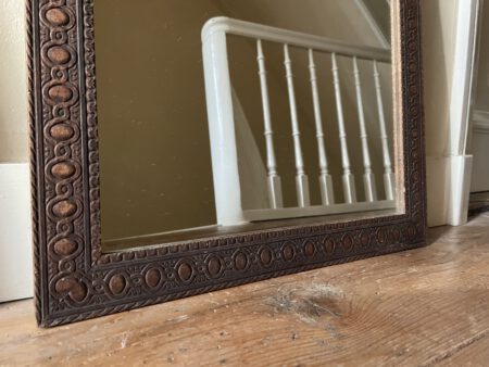 Houten Spiegel 58.5 cm. - Afbeelding 6