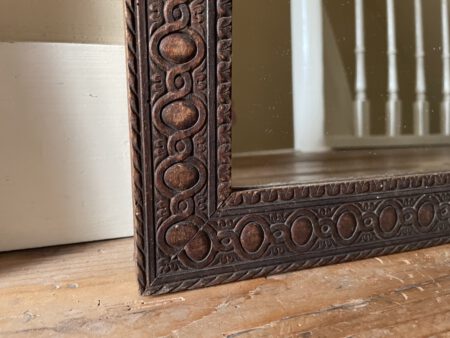 Houten Spiegel 58.5 cm. - Afbeelding 7