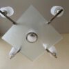 Plafondlamp Modernistisch 4 arms Mat glazen schalen en plaat Art Deco jaren 30 - Afbeelding 13