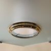 Plafondlamp Modernistisch 4 arms Mat glazen schalen en plaat Art Deco jaren 30 - Afbeelding 11