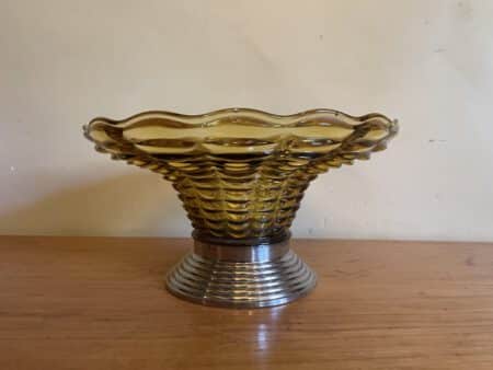 Glazen Schaal Bowl art deco - Afbeelding 3