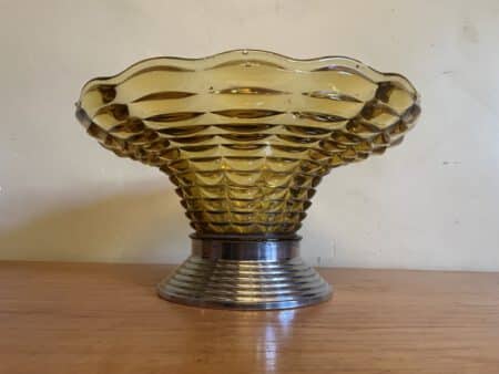 Glazen Schaal Bowl art deco - Afbeelding 4