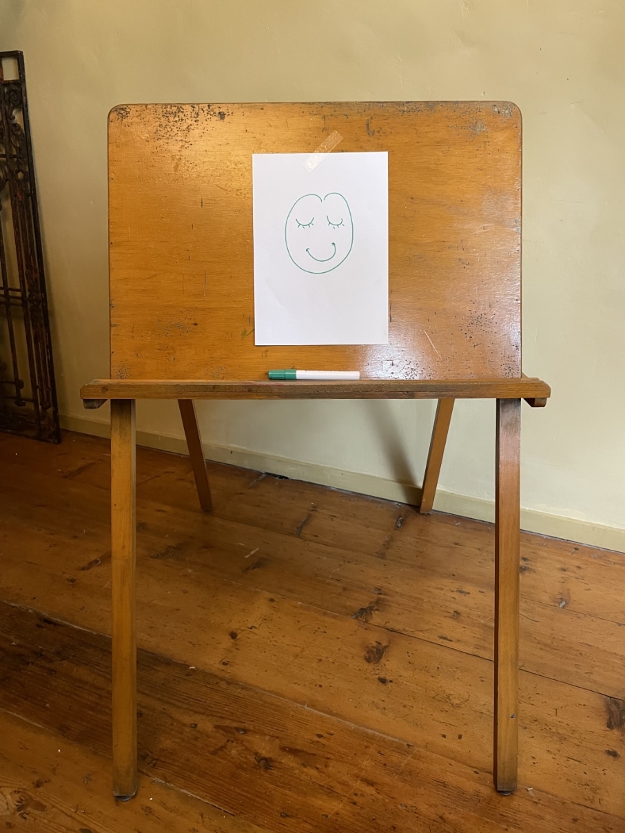 Aanplakbord  Tekenbord Inklapbaar Vintage - Afbeelding 2