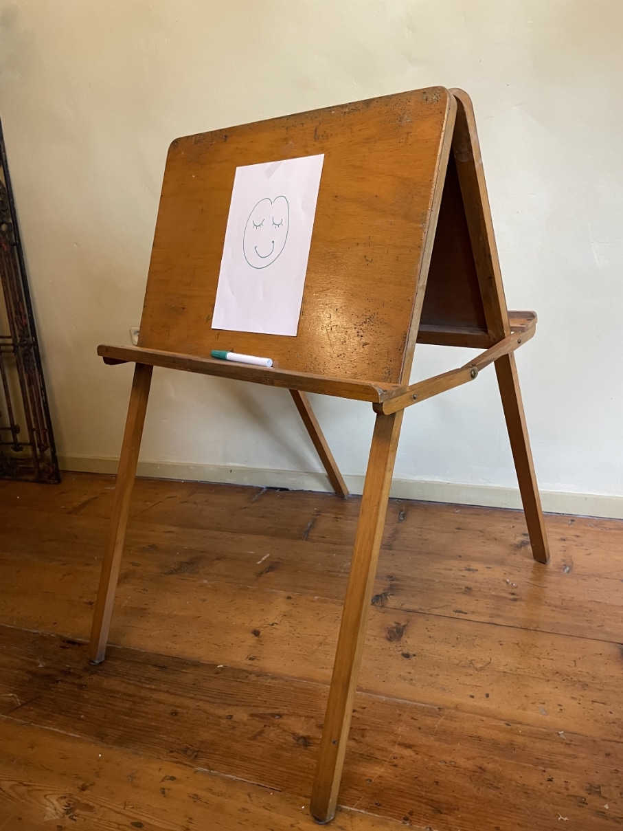 Aanplakbord  Tekenbord Inklapbaar Vintage - Afbeelding 3