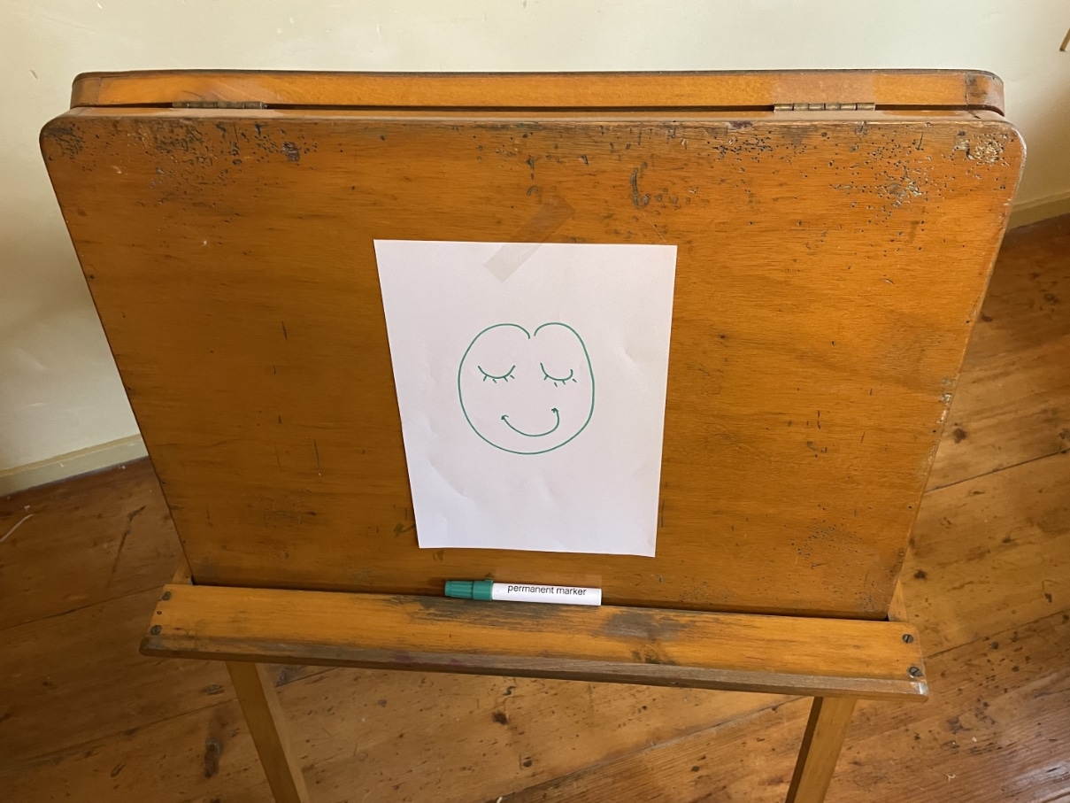 Aanplakbord  Tekenbord Inklapbaar Vintage - Afbeelding 4