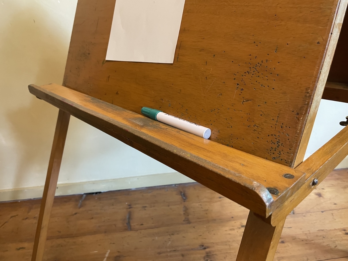 Aanplakbord  Tekenbord Inklapbaar Vintage - Afbeelding 5