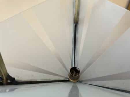 Plafondlamp 3 armen Frosted Glass Lamp Art Deco 1930 - Afbeelding 5