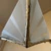Plafondlamp 3 armen Frosted Glass Lamp Art Deco 1930 - Afbeelding 6