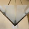 Plafondlamp 3 armen Frosted Glass Lamp Art Deco 1930 - Afbeelding 8