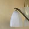 Plafondlamp 3 armen Frosted Glass Lamp Art Deco 1930 - Afbeelding 9