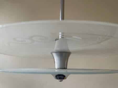 Lamp art deco jaren 30  Modernistisch aluminium - Afbeelding 4