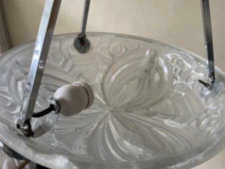 Lamp Hanglamp Schaallamp art deco 1930 - Afbeelding 9