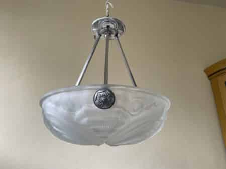 Lamp Hanglamp Schaallamp art deco 1930 - Afbeelding 10