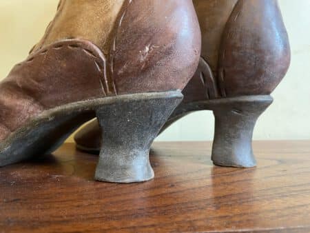 Solid antique wooden boots (victorian) - Afbeelding 11