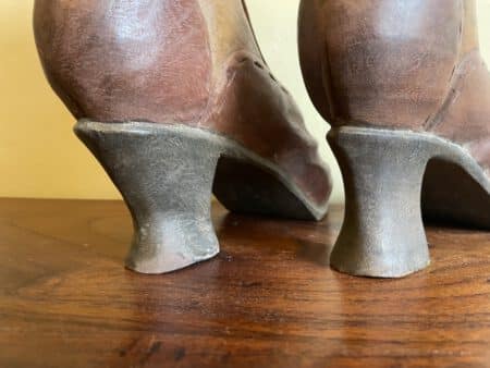 Solid antique wooden boots (victorian) - Afbeelding 10