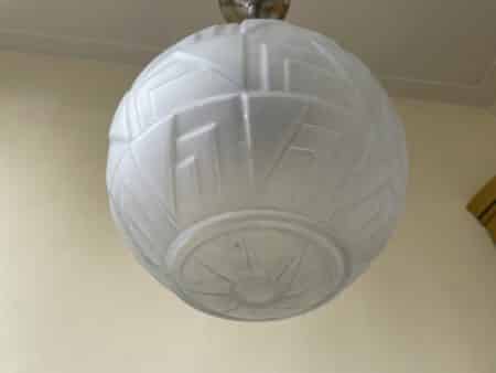 Lamp A- Symetrische Bol Art Deco jaren 30 - Afbeelding 8