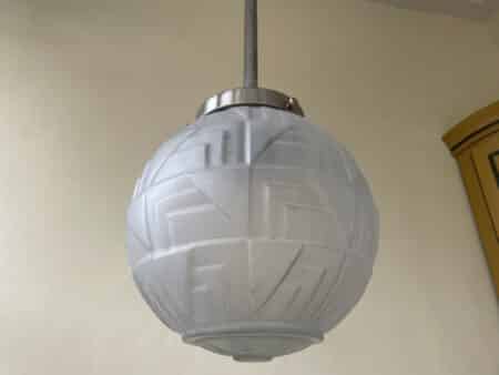 Lamp A- Symetrische Bol Art Deco jaren 30 - Afbeelding 9