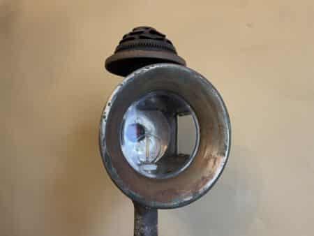 Industriele Vloerlamp op Oud Statief - Afbeelding 4