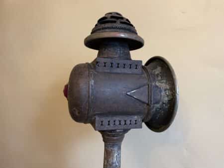 Industriele Vloerlamp op Oud Statief - Afbeelding 7