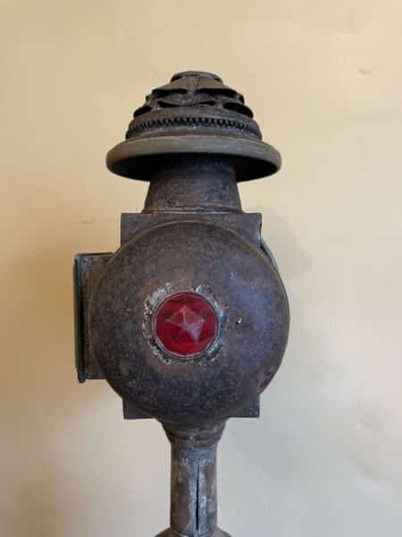 Industriele Vloerlamp op Oud Statief - Afbeelding 9