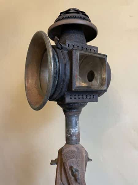 Industriele Vloerlamp op Oud Statief - Afbeelding 10