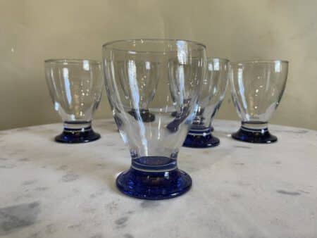 Waterglazen Wijnglazen Art Deco 6x - Afbeelding 2