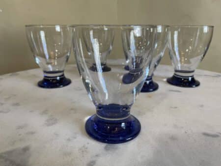 Waterglazen Wijnglazen Art Deco 6x - Afbeelding 4