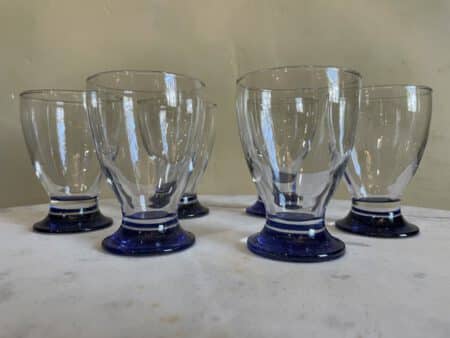 Waterglazen Wijnglazen Art Deco 6x - Afbeelding 8