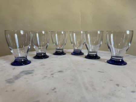 Waterglazen Wijnglazen Art Deco 6x - Afbeelding 9