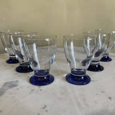 Waterglazen Wijnglazen Art Deco 6x