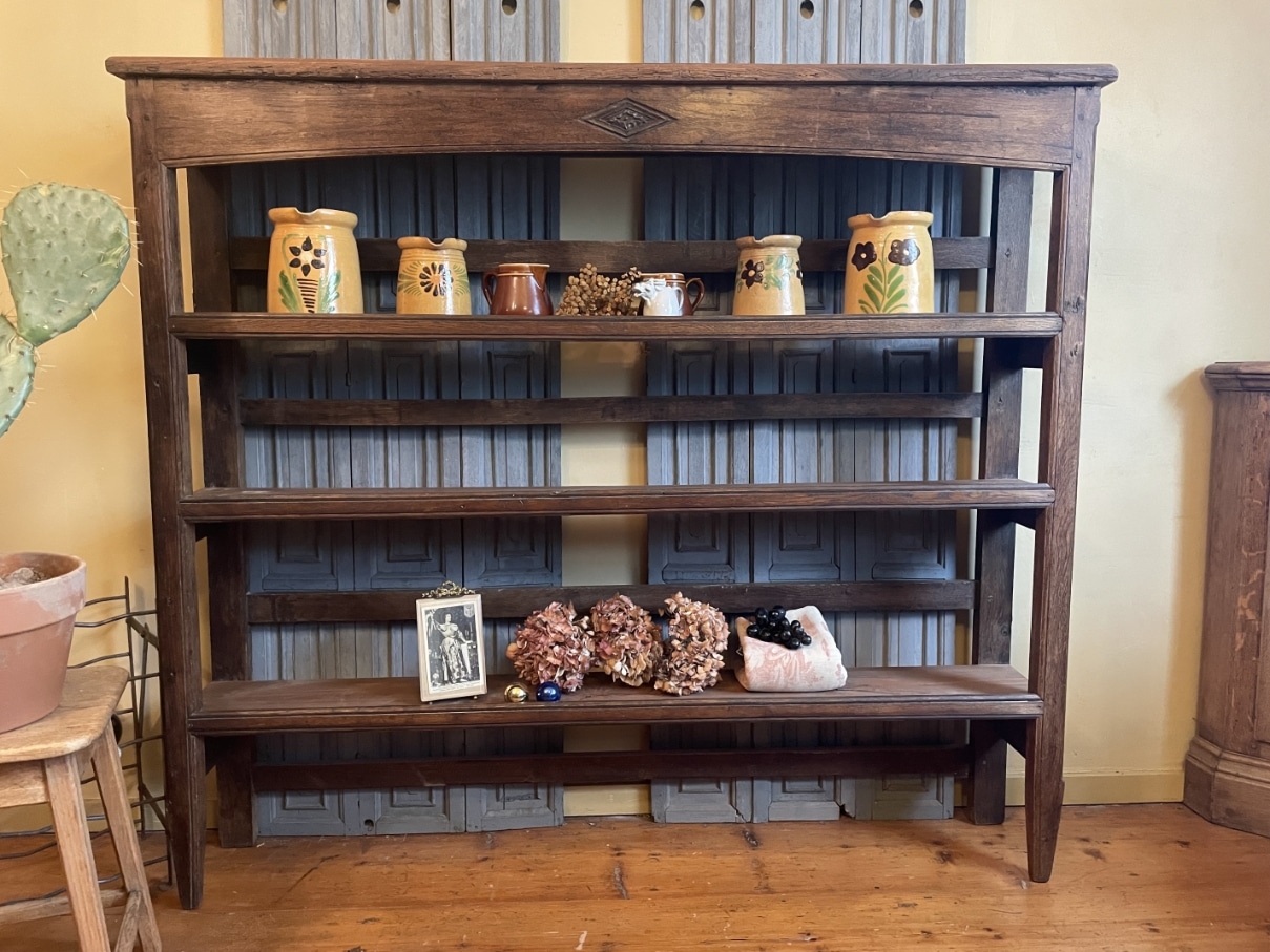 Bakkersrek Keukenrek Verzamelrek vroeg 19e eeuws eiken