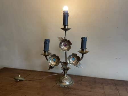 Schemerlampje met Bloemen - Afbeelding 2