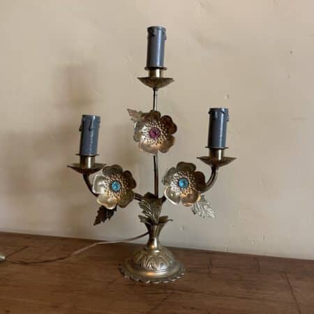 Schemerlampje met Bloemen