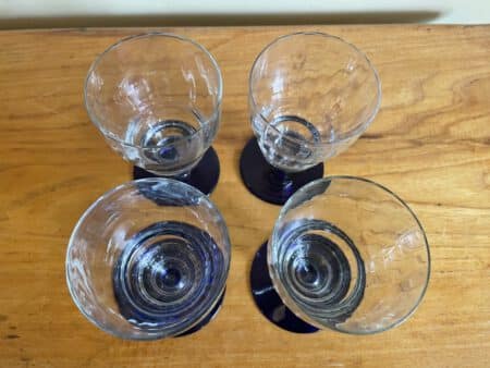 4 x Waterglazen Wijnglazen Art Deco - Afbeelding 2