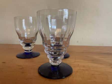 4 x Waterglazen Wijnglazen Art Deco - Afbeelding 3