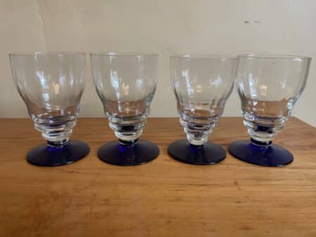 4 x Waterglazen Wijnglazen Art Deco - Afbeelding 9