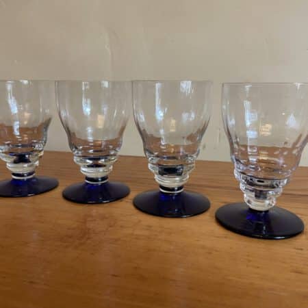 4 x Waterglazen Wijnglazen Art Deco
