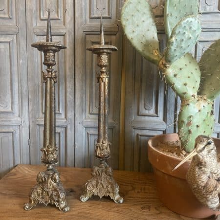 Kandelaars Kerkkandelaars 19e eeuw Kaarsenstandaard