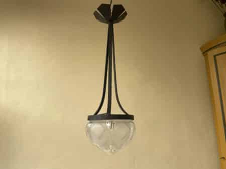 Lamp Modernistische Bol Ijzeren Pendel Art Deco