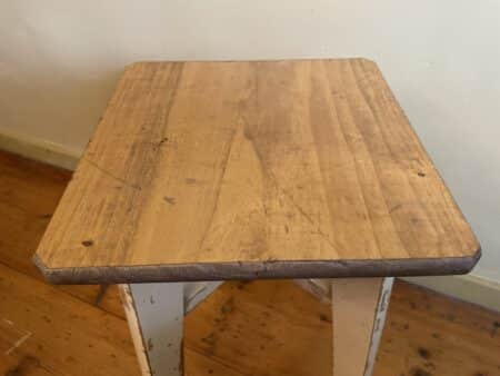 Kruk Bankje Bijzettafeltje Hout - Afbeelding 3