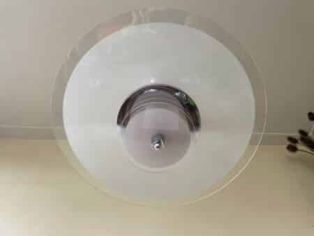Lamp Schijflamp- Vintage jaren 60 Verchroomd Frans - Afbeelding 3